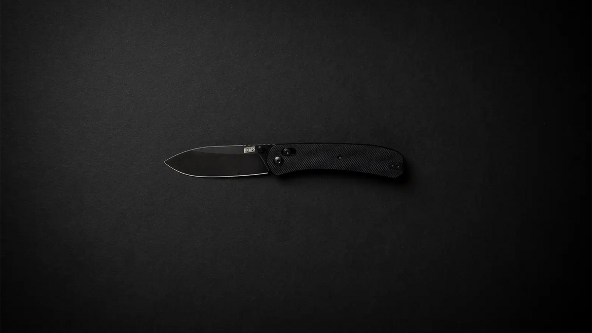 Black on black EDC pocket knife