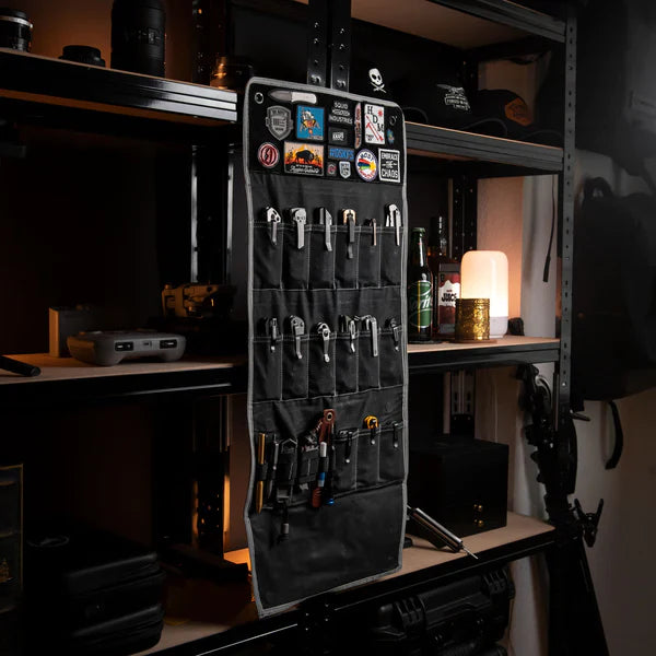 The Burrito Grande with all the slots filled with knifes and stickers