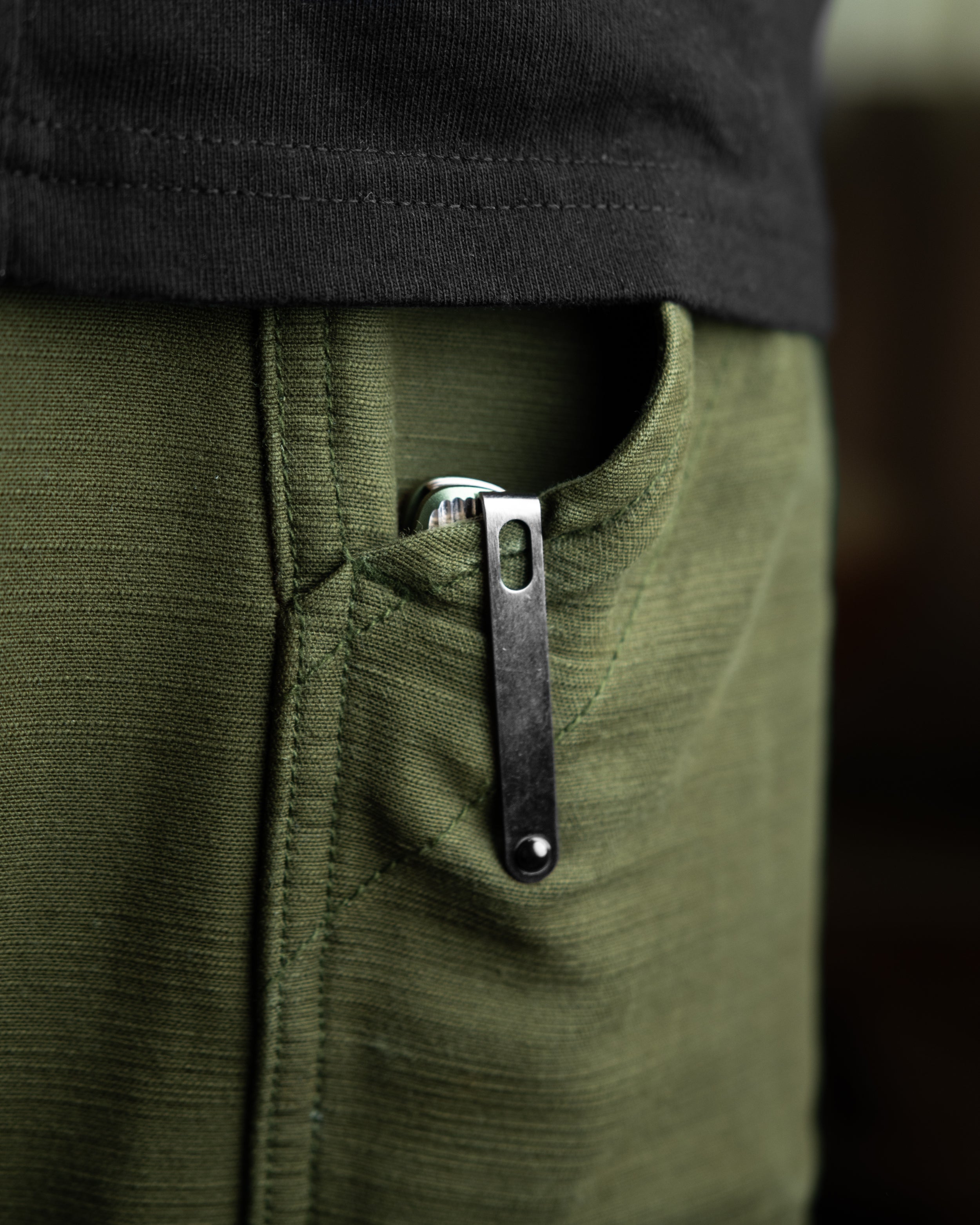 Capcom Pocket Knife - Mission Control Green - Satin/Stonewash Blade