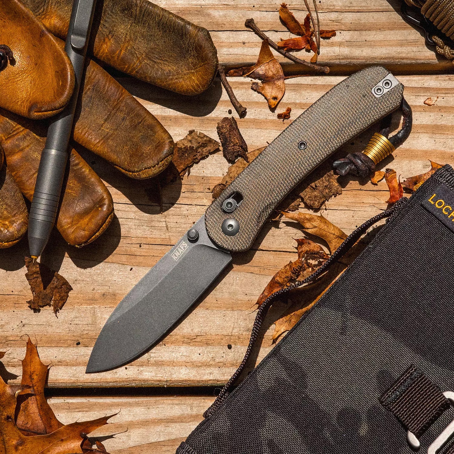 Lander 2 Pocket Knife - Moondust Micarta - Clutch Lock
