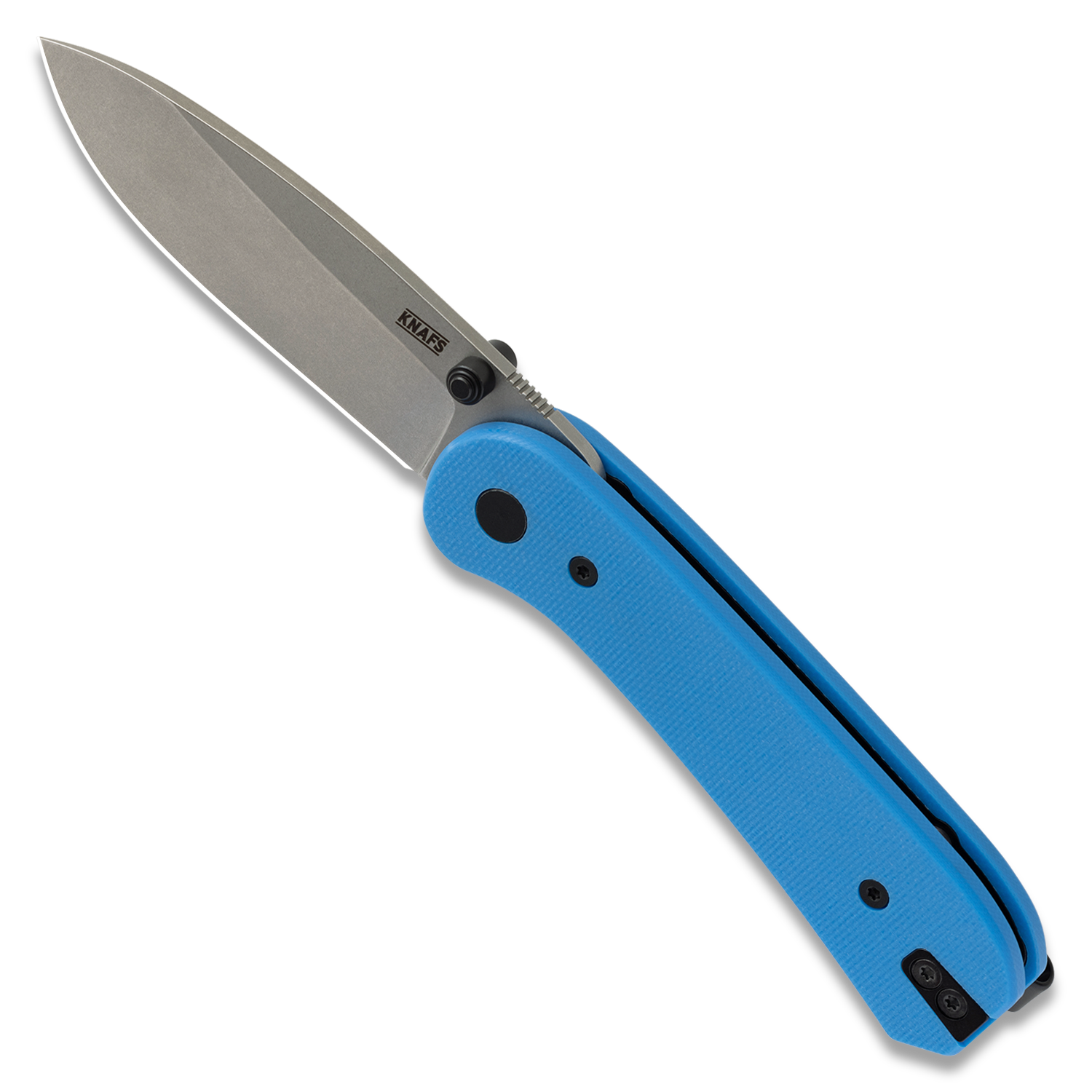 KNAFS-00065 Knafs - Lander 1 Knife - Blue + Grey Stonewash Open Top