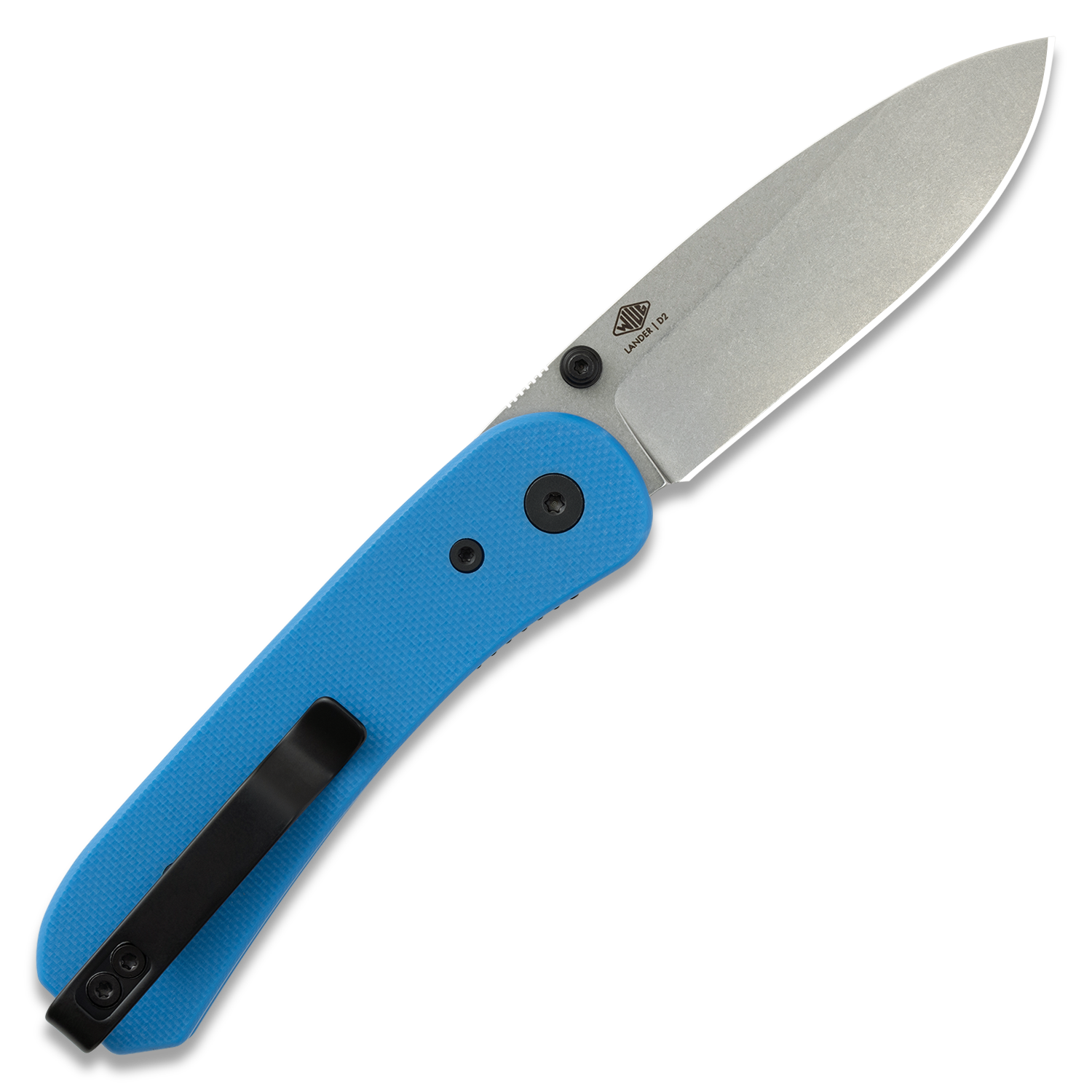 KNAFS-00065 Knafs - Lander 1 Knife - Blue + Grey Stonewash Open Back
