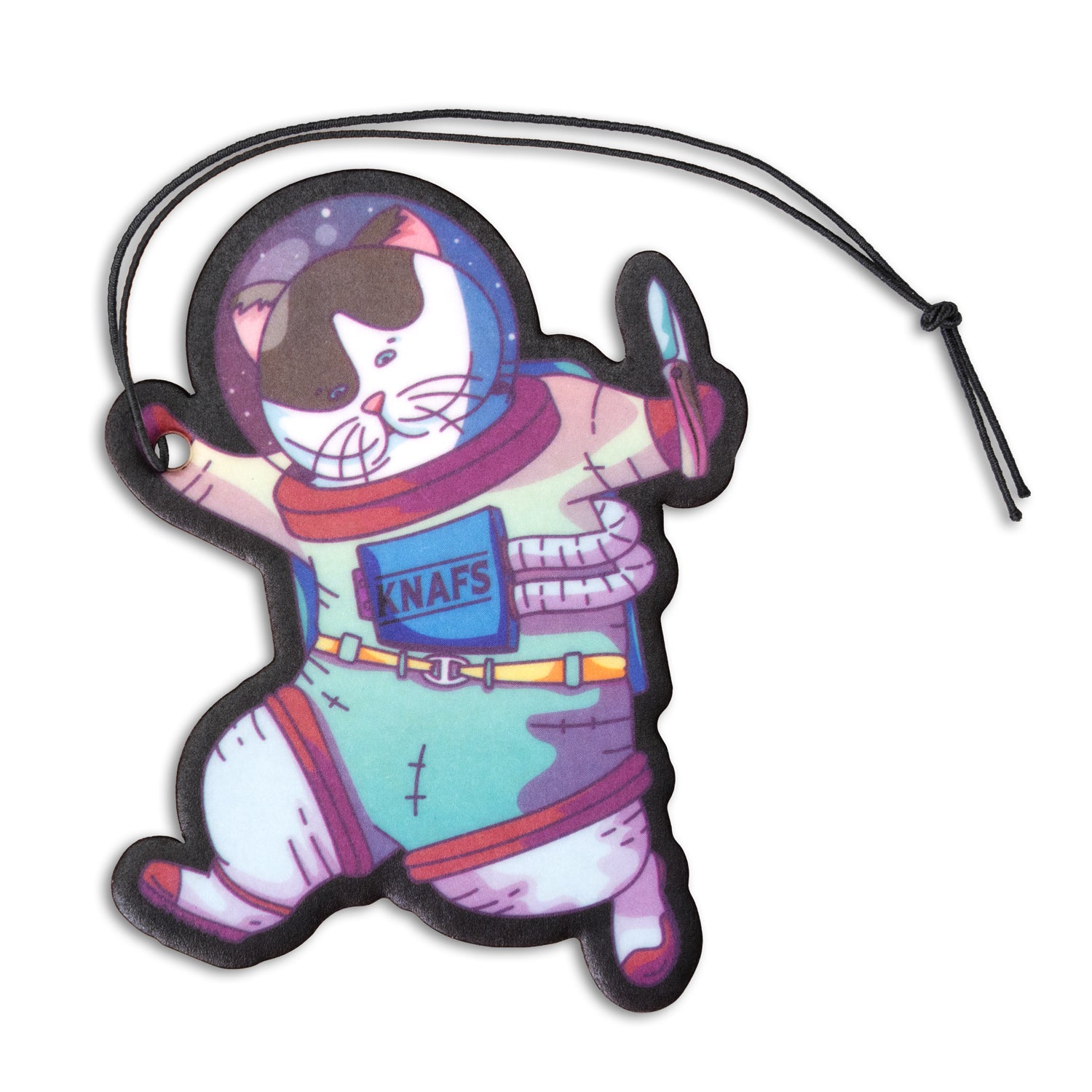 Space Kitty Air Freshener - Front Up Close