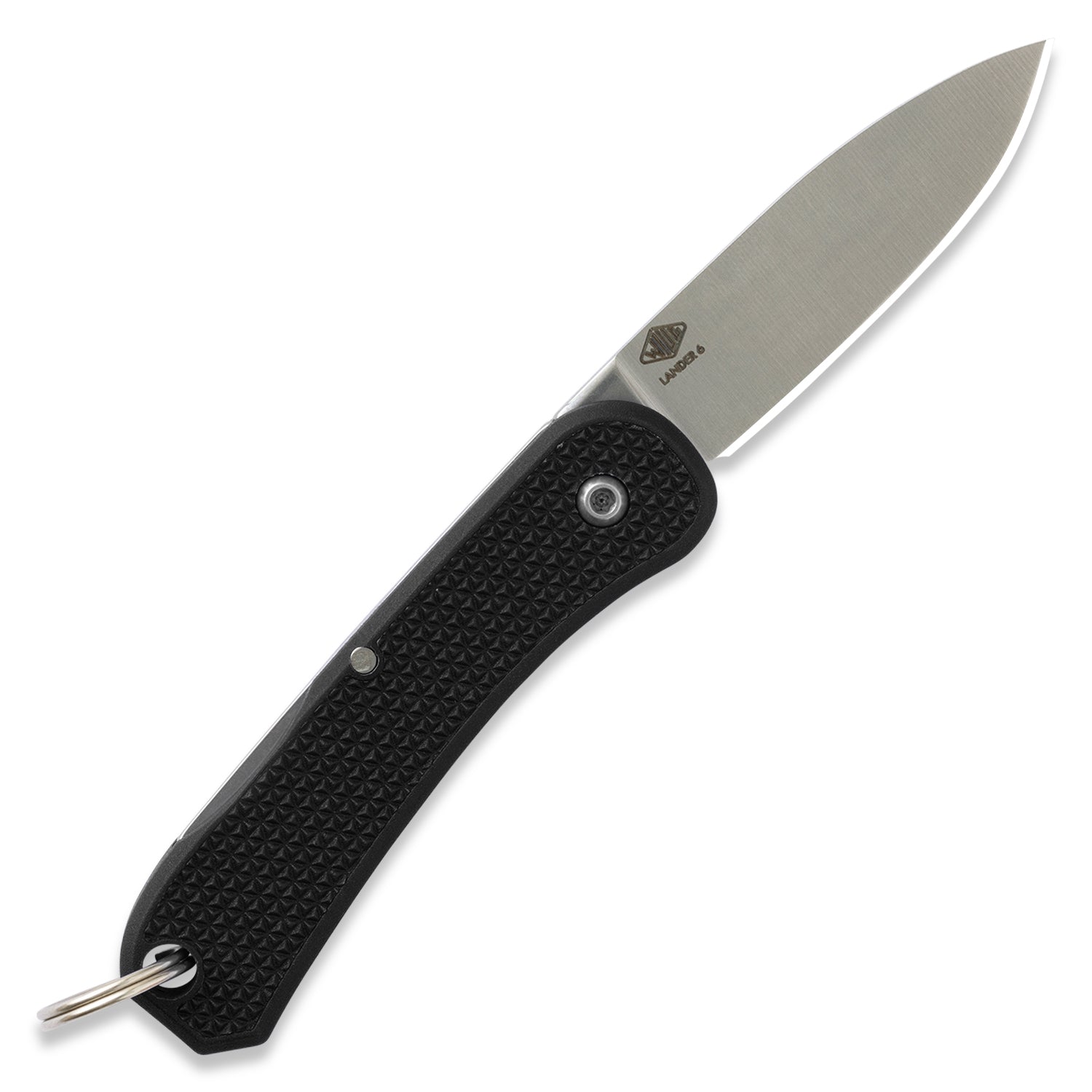 KNAFS-00425-Knafs Lander 6 Keychain knife Black back open