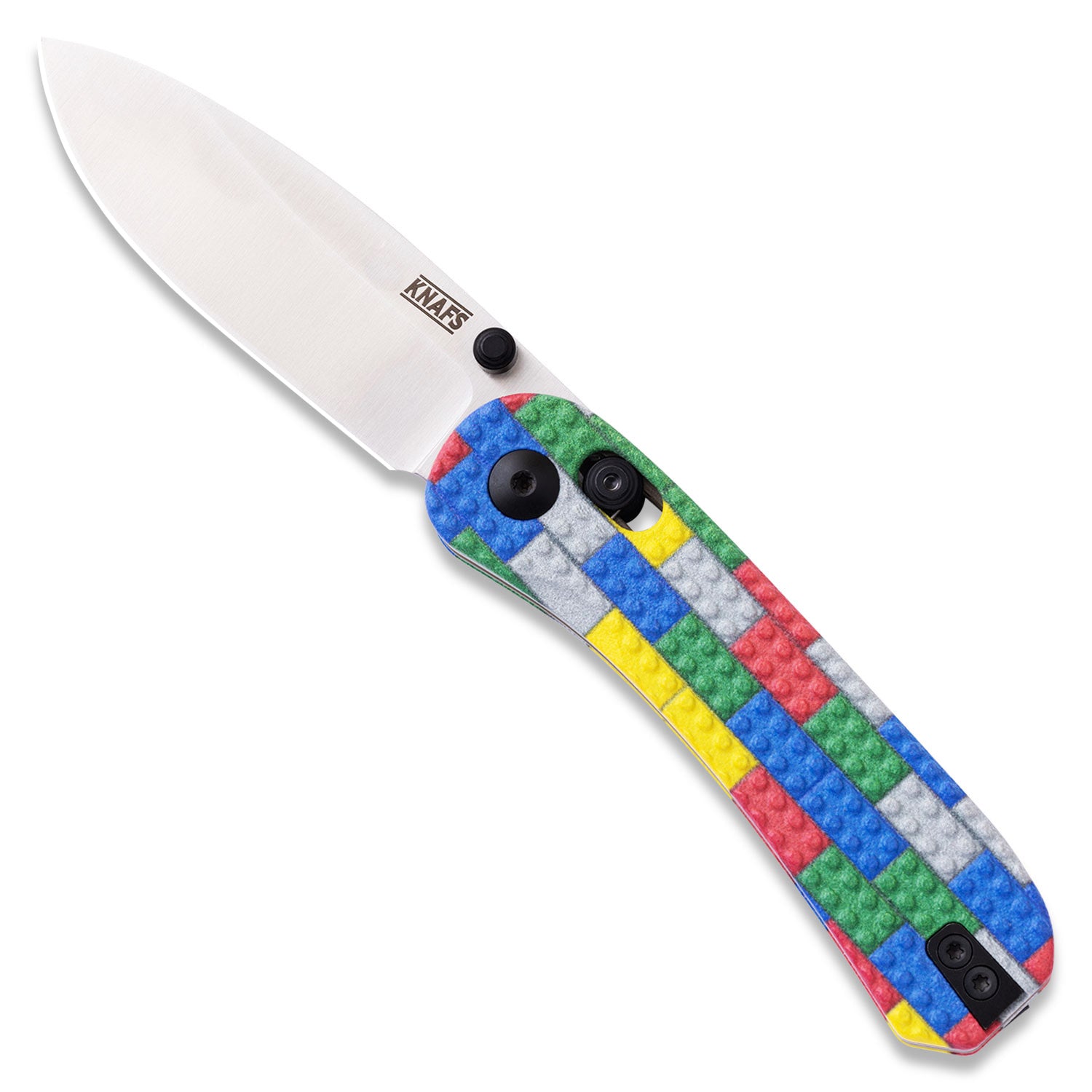 Lander 3 Scales - Multicolor Blocks on knife open