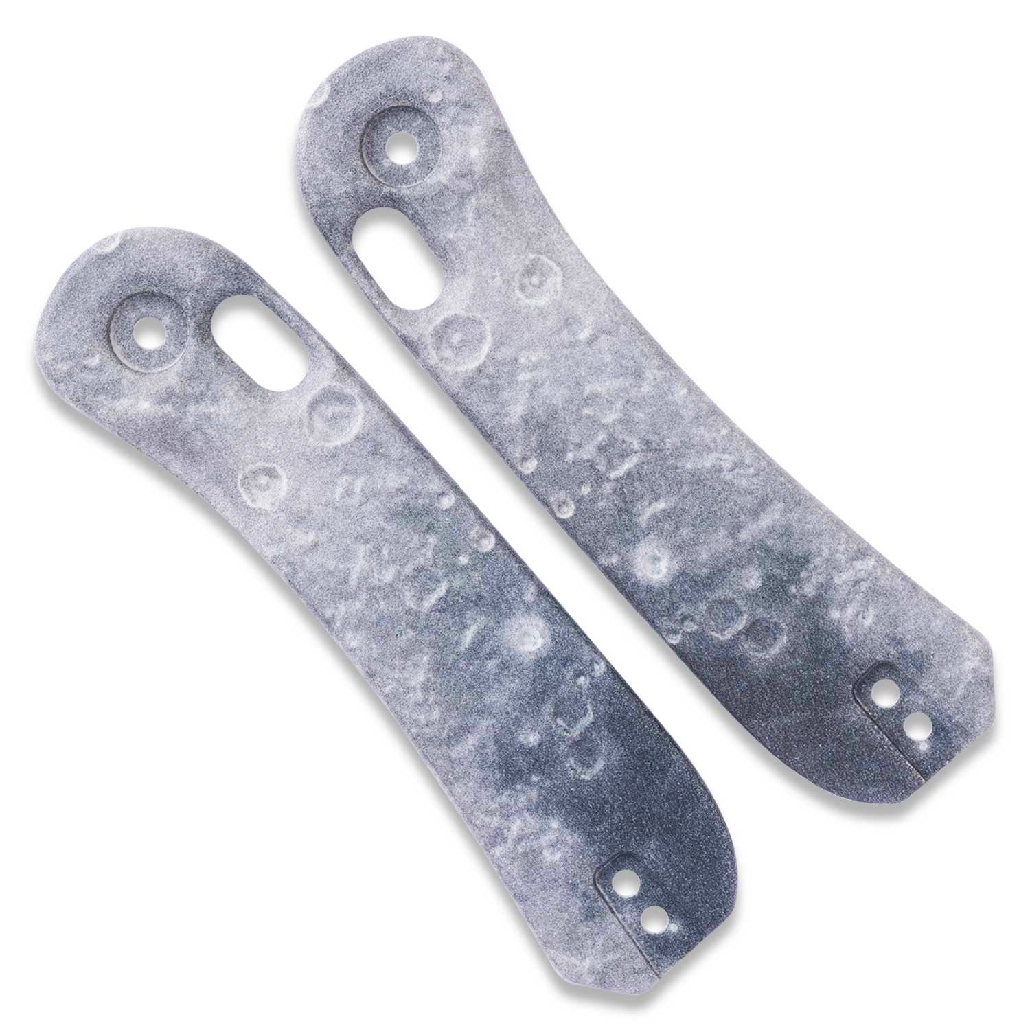 Lander 3 Knife Scales- 3D Lunar Moon Surface - Tranquility Base both scales