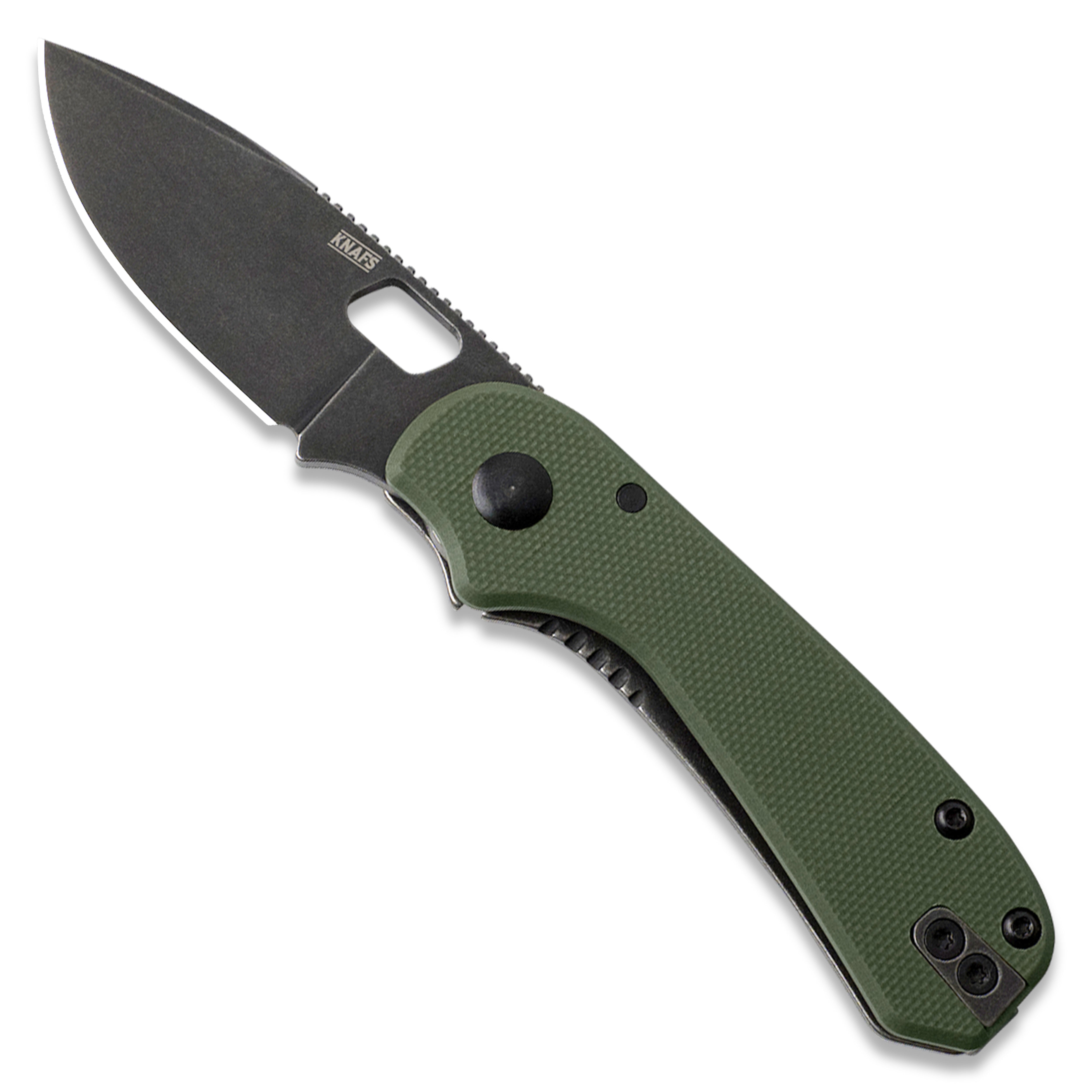 Lander 5 Pocket Knife - OD Green G10 - Black Stonewash
