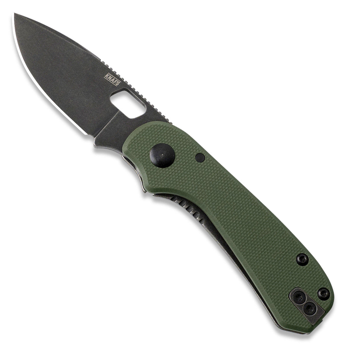 Lander 5 Pocket Knife - OD Green G10 - Black Stonewash