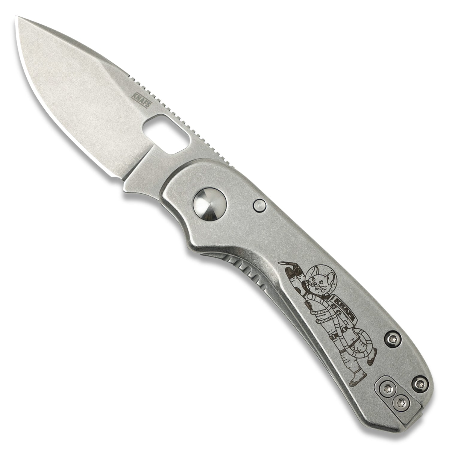 学研　フィッター Lander 5 Pocket Knife - Space Kitty - Gray Stonewash