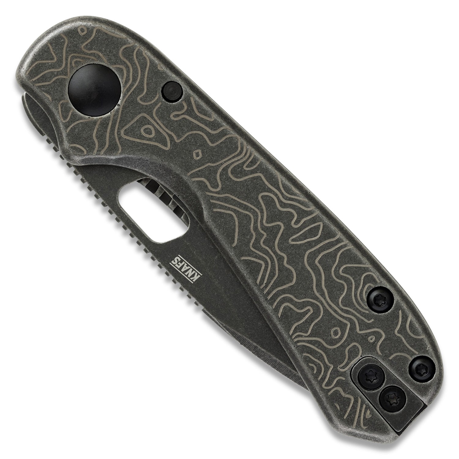 Lander 5 Pocket Knife - Topo - Black Stonewash