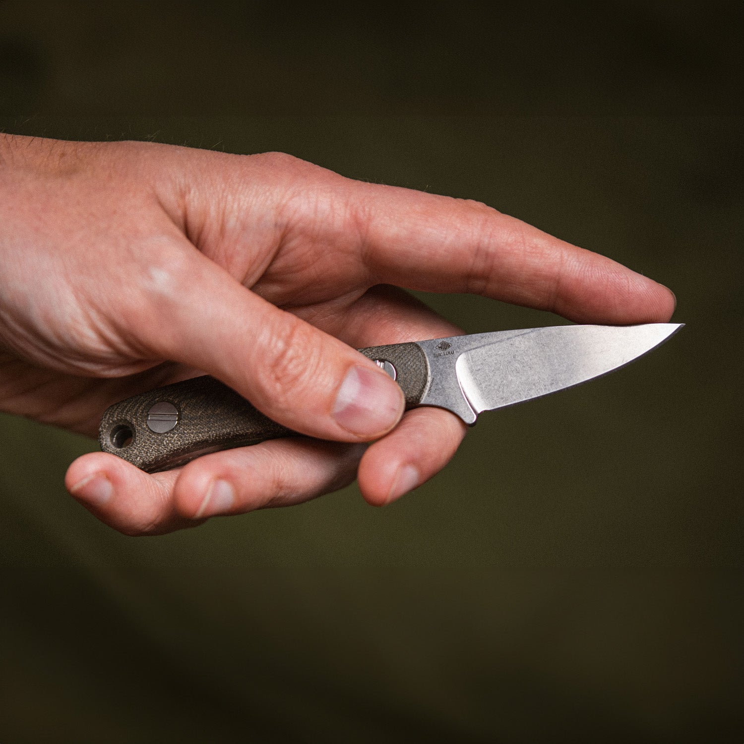 Little Lulu - Stonewash MagnaCut - Green Micarta