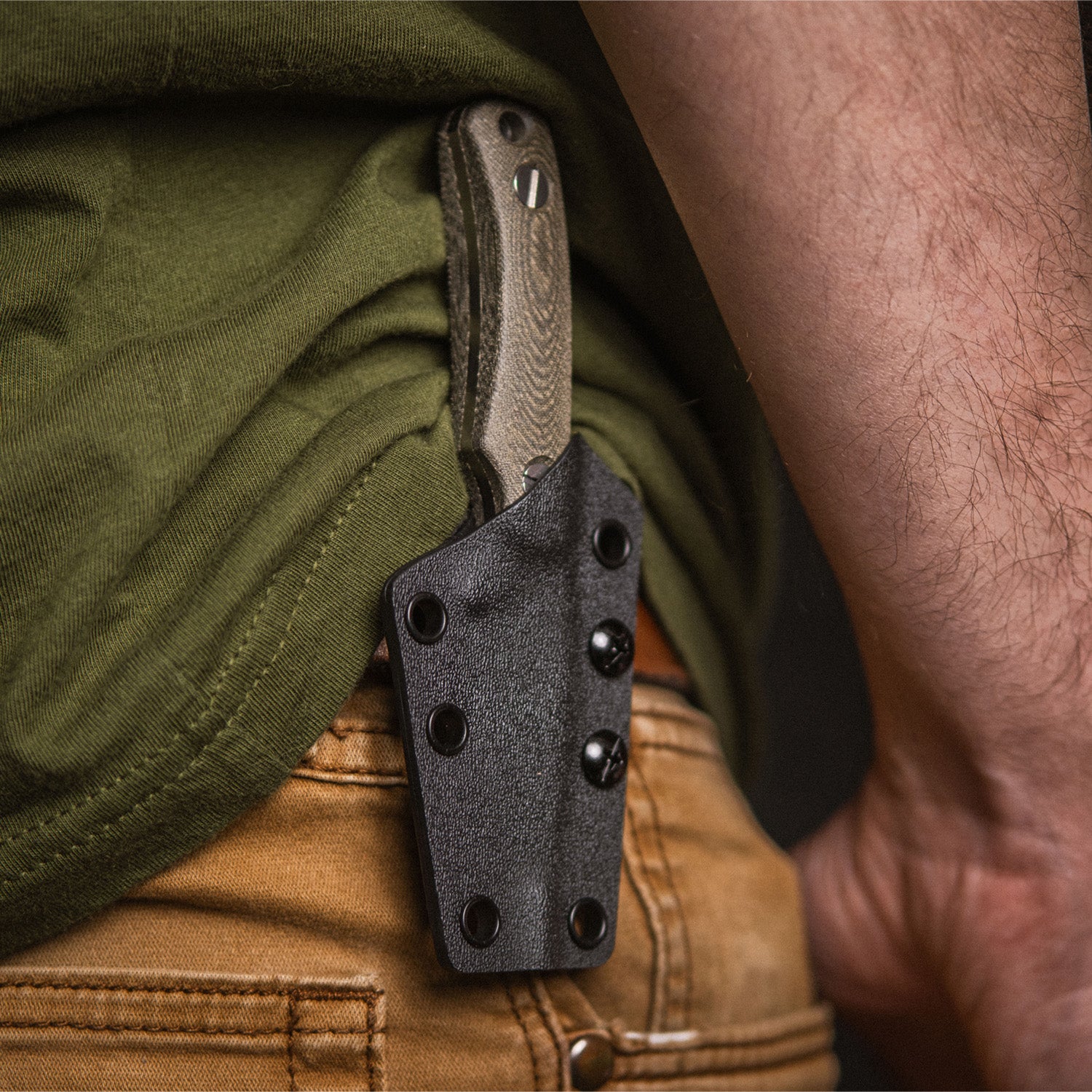 Little Lulu - Stonewash MagnaCut - Green Micarta