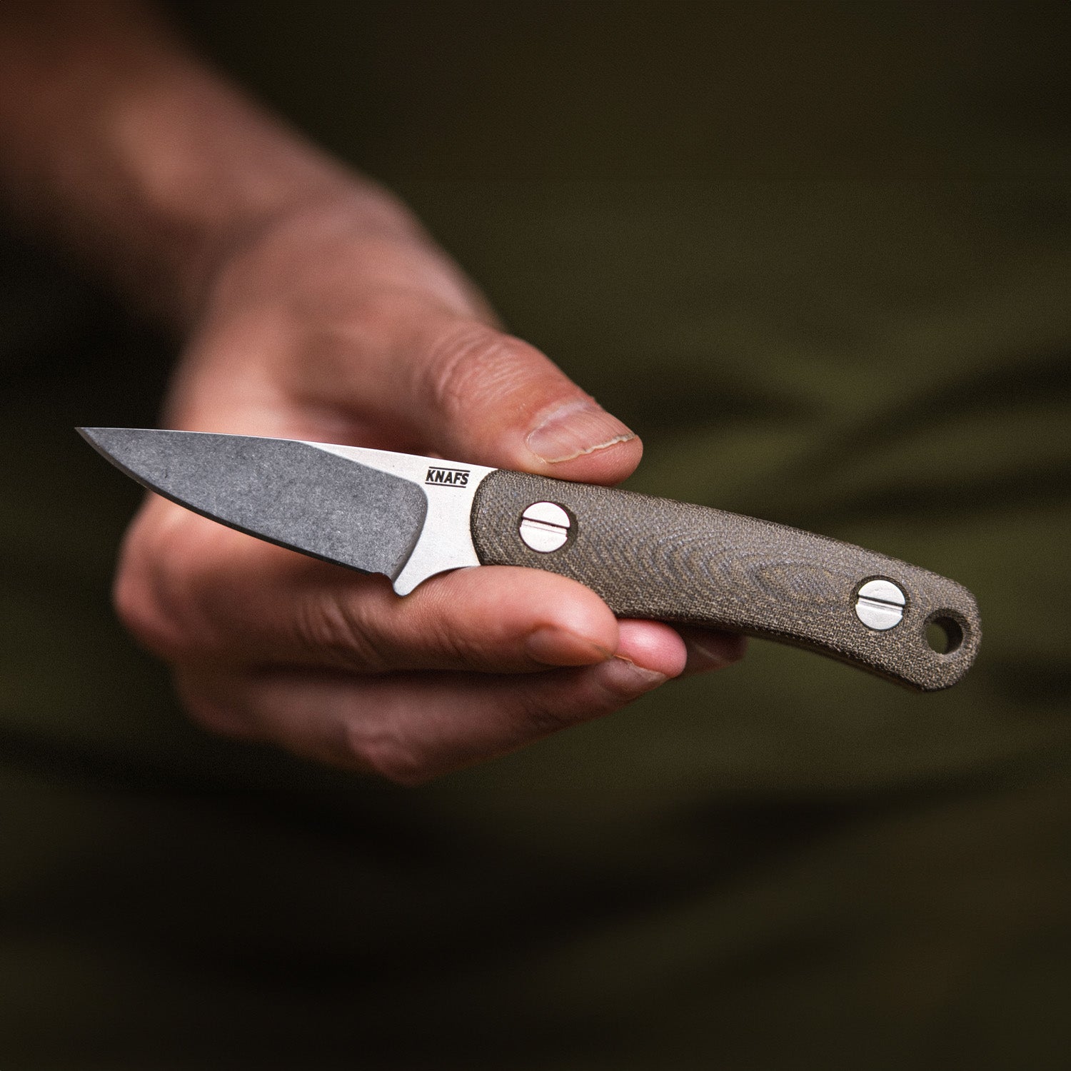 Little Lulu - Stonewash MagnaCut - Green Micarta