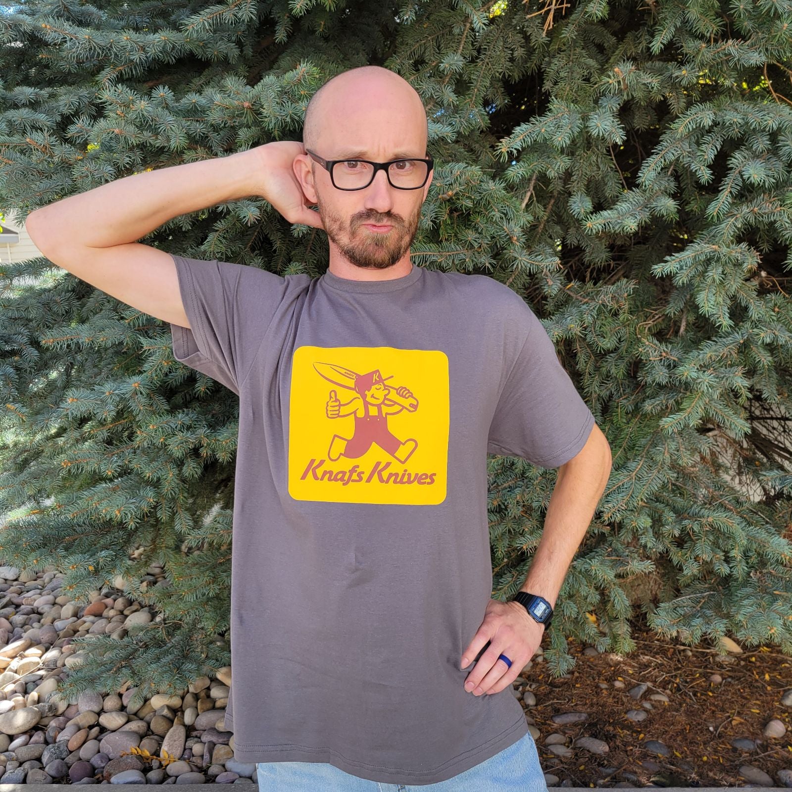 T-shirt Knafs - Blade Show West 2025 - Charcoal