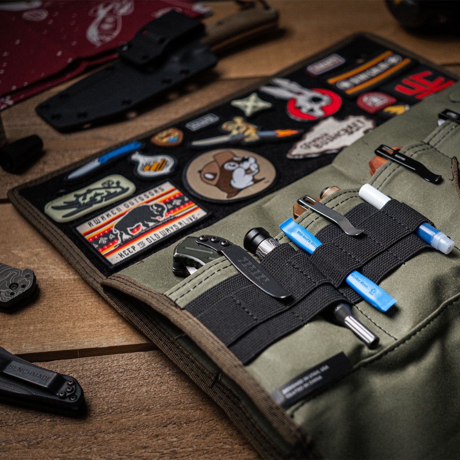 Burrito Grande - Guac Edition - EDC Knife Storage Roll