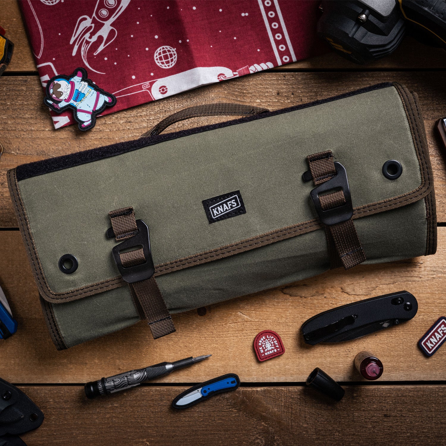 Burrito Grande - Guac Edition - EDC Knife Storage Roll