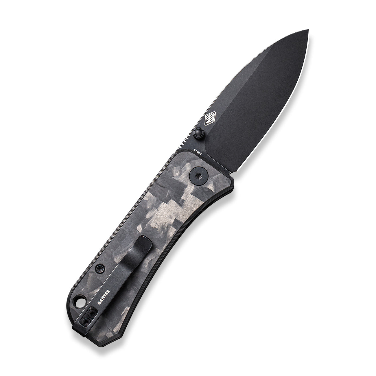 Banter Pocket Knife - Carbon Fiber - S35VN - Open Back
