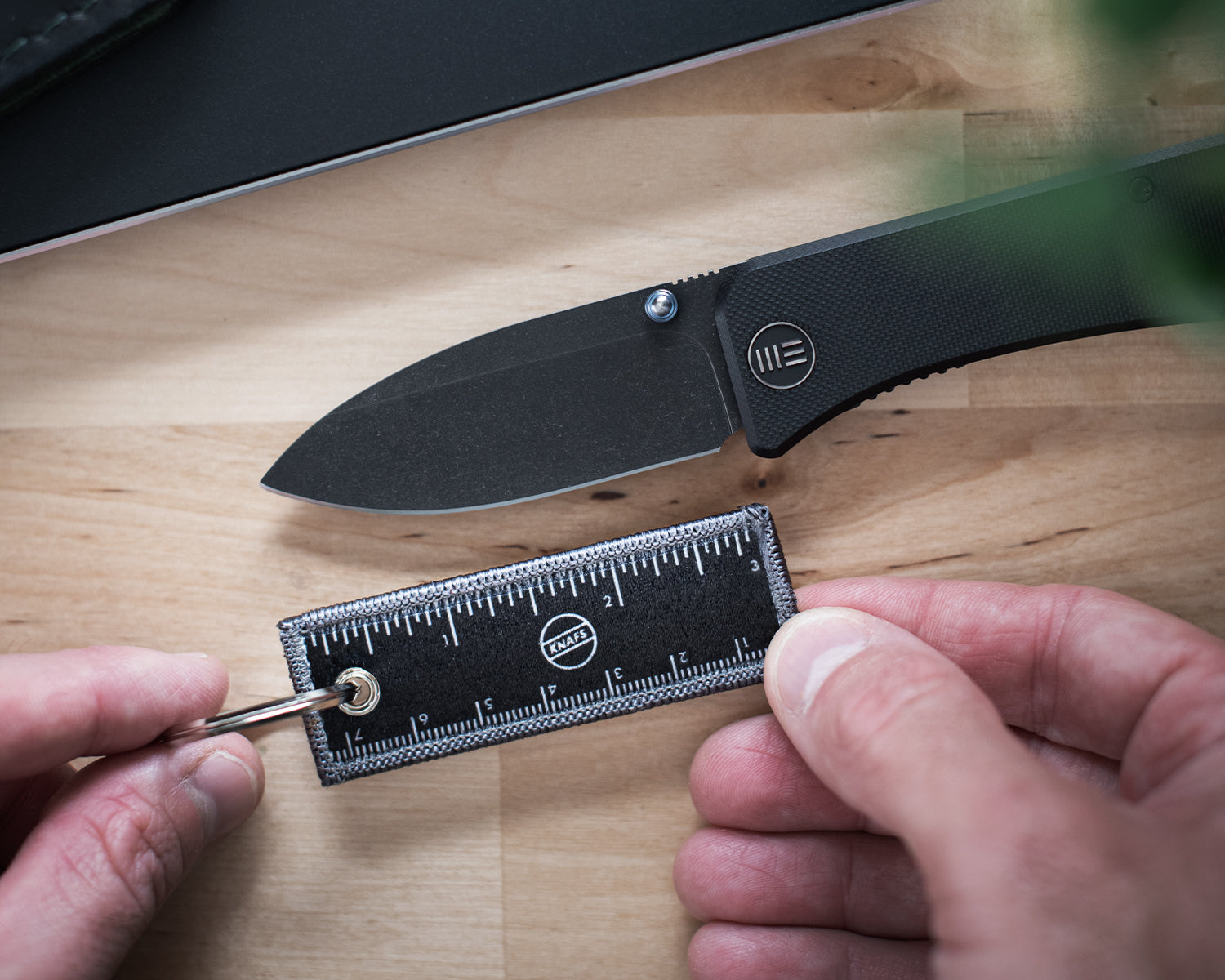 Knafs Flight Tag Ruler Keychain