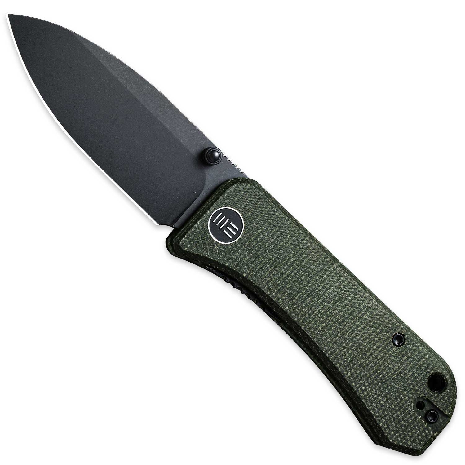 Banter Pocket Knife - Green Micarta - S35VN - Front Open