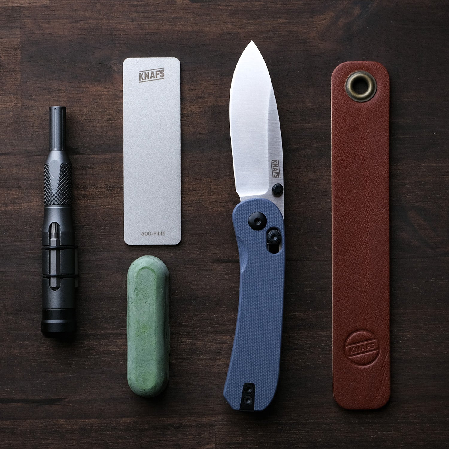 Knafs Lander 3 Pocket Knife - Horizon Blue G10