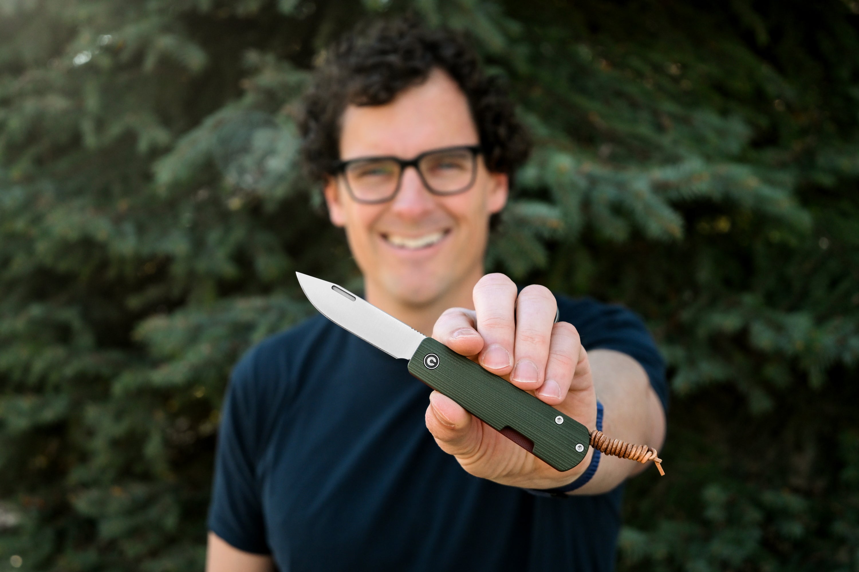 Slippy Sendy Pocket Knife - Green/Red G10 - Nitro V