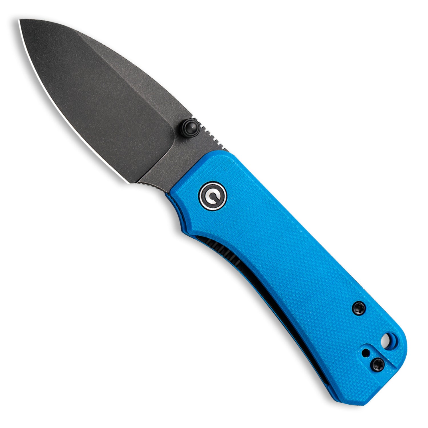 CIVIVI Baby Banter Pocket Knife - Blue G10 - Black Stonewash Nitro V Blade - Open Front