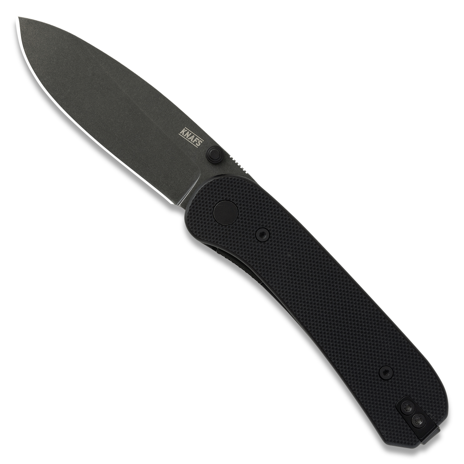 KNAFS-00066 Knafs - Lander 1 Knife - Black + Black Stonewash Open Front