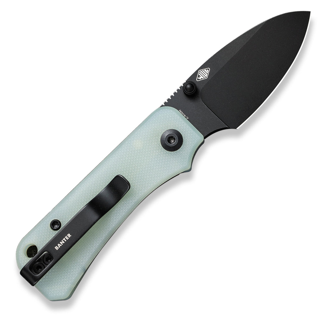 CIVIVI Baby Banter Pocket Knife - Natural G10 - Black Stonewash Nitro V Blade - Open Back