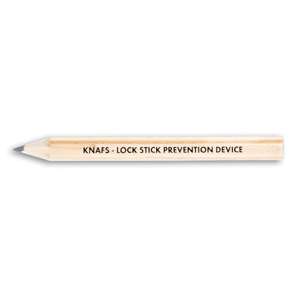 Knafs Lock Stick Prevention Device graphite stick on white background