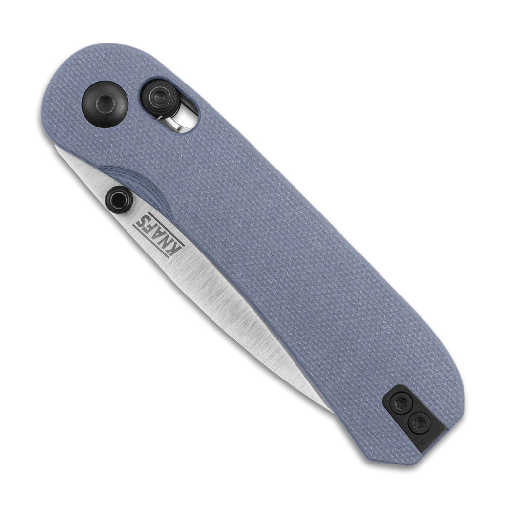 Knafs Lander 3 EDC Pocket Knife With S35VN Steel And Clutch Lock Mechanism - Horizon Blue - Closed Front