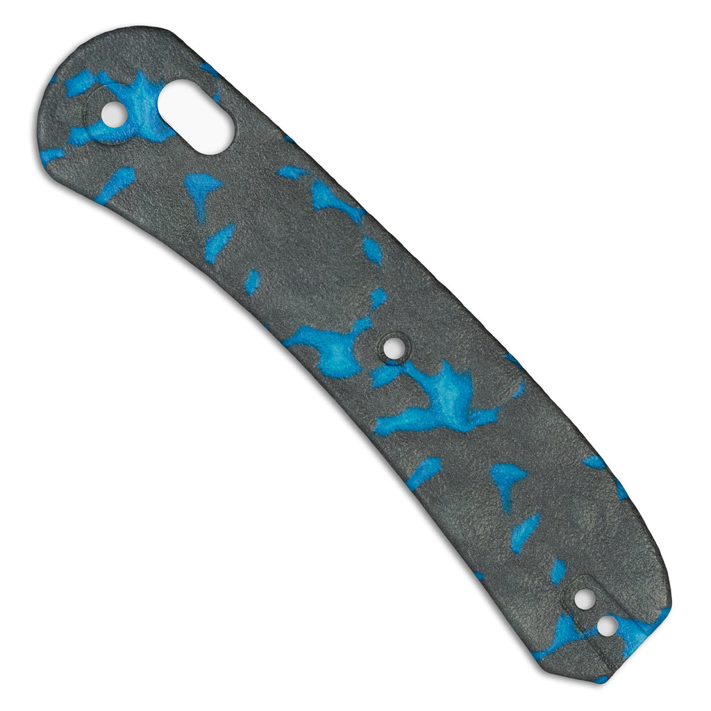 Lava Icy Blue Pattern Scales By Chroma Scales For The Knafs Lander 2 Pocket Knife - Single Scale Front