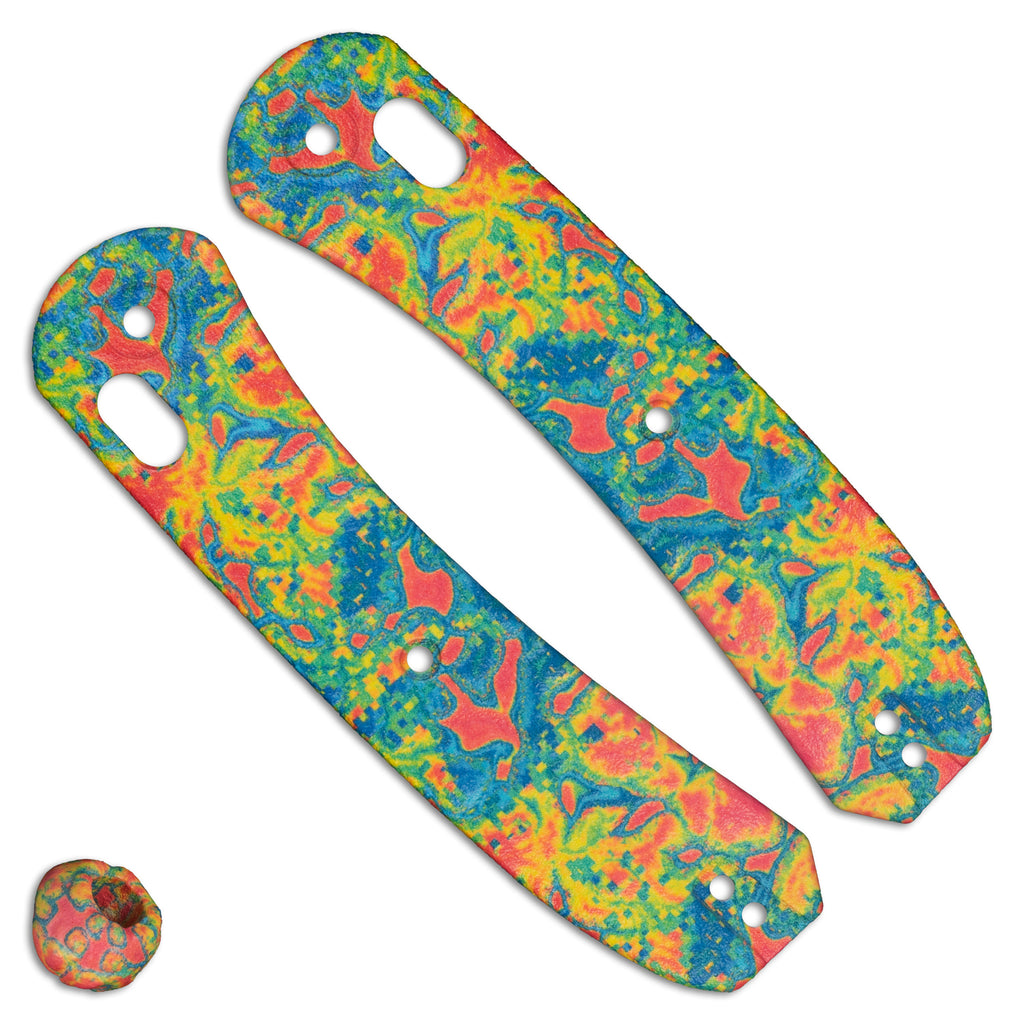 Heatmap Pattern Scales By Chroma Scales For The Knafs Lander 2 Pocket Knife - Both Scales Front With Bead