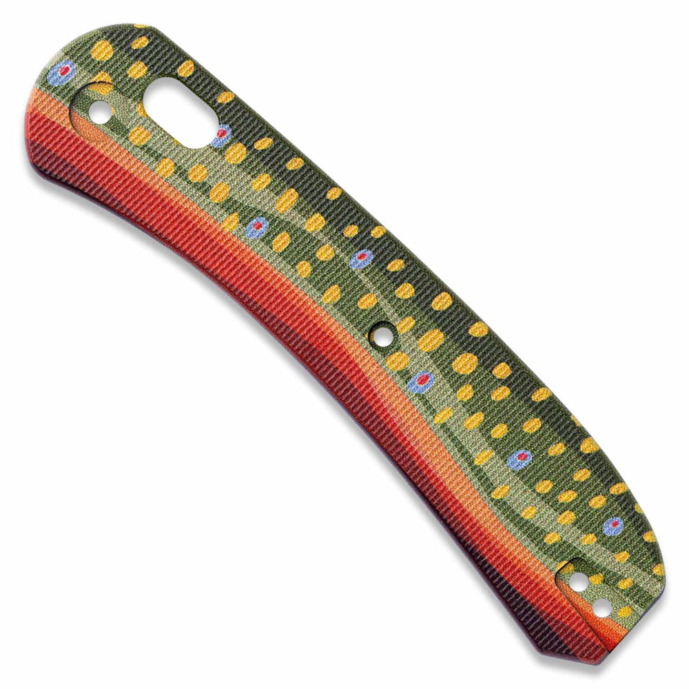 Brook Scale Lander 2 Knife Scales - Brook Trout G10