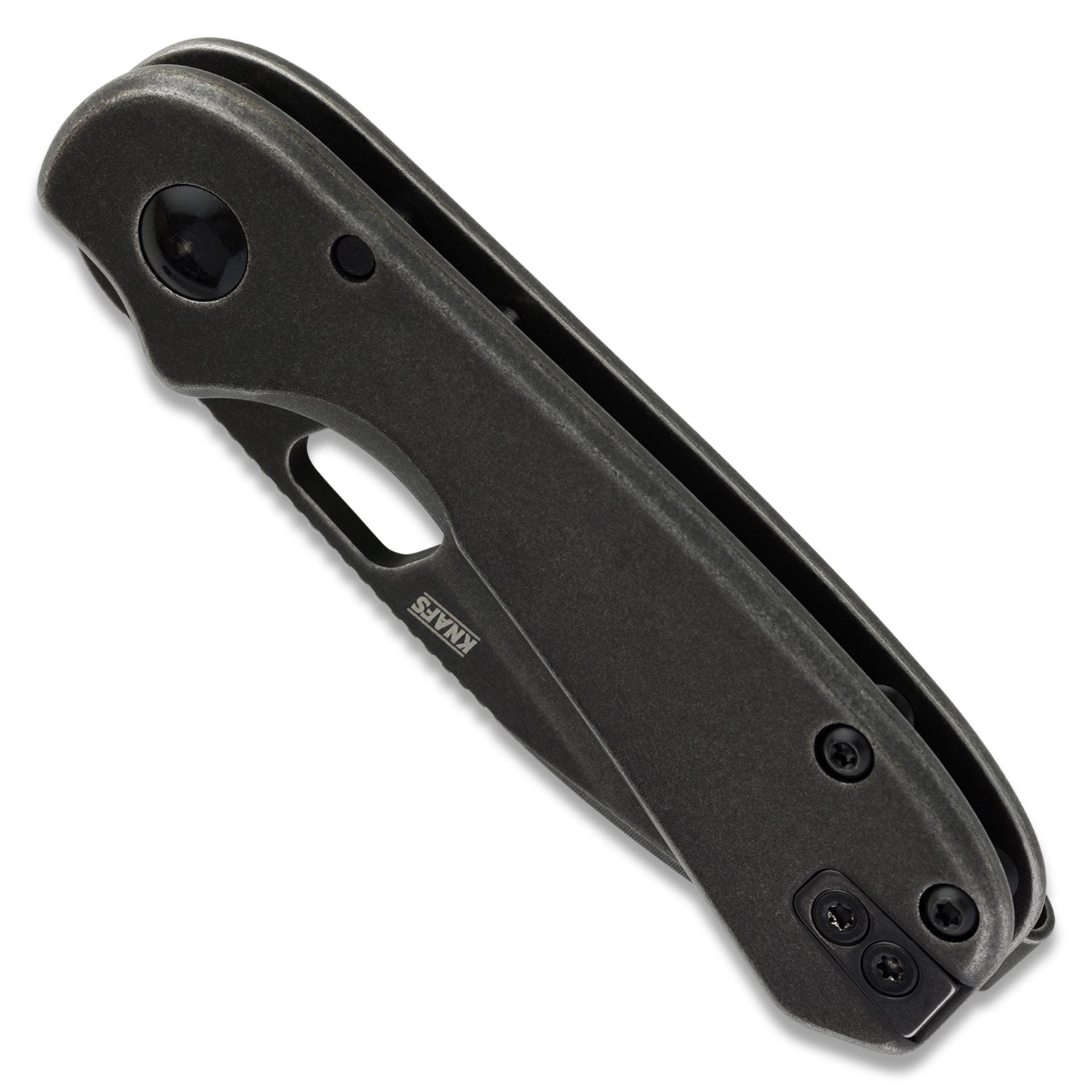 Black Lander 5 folding knife on a white background