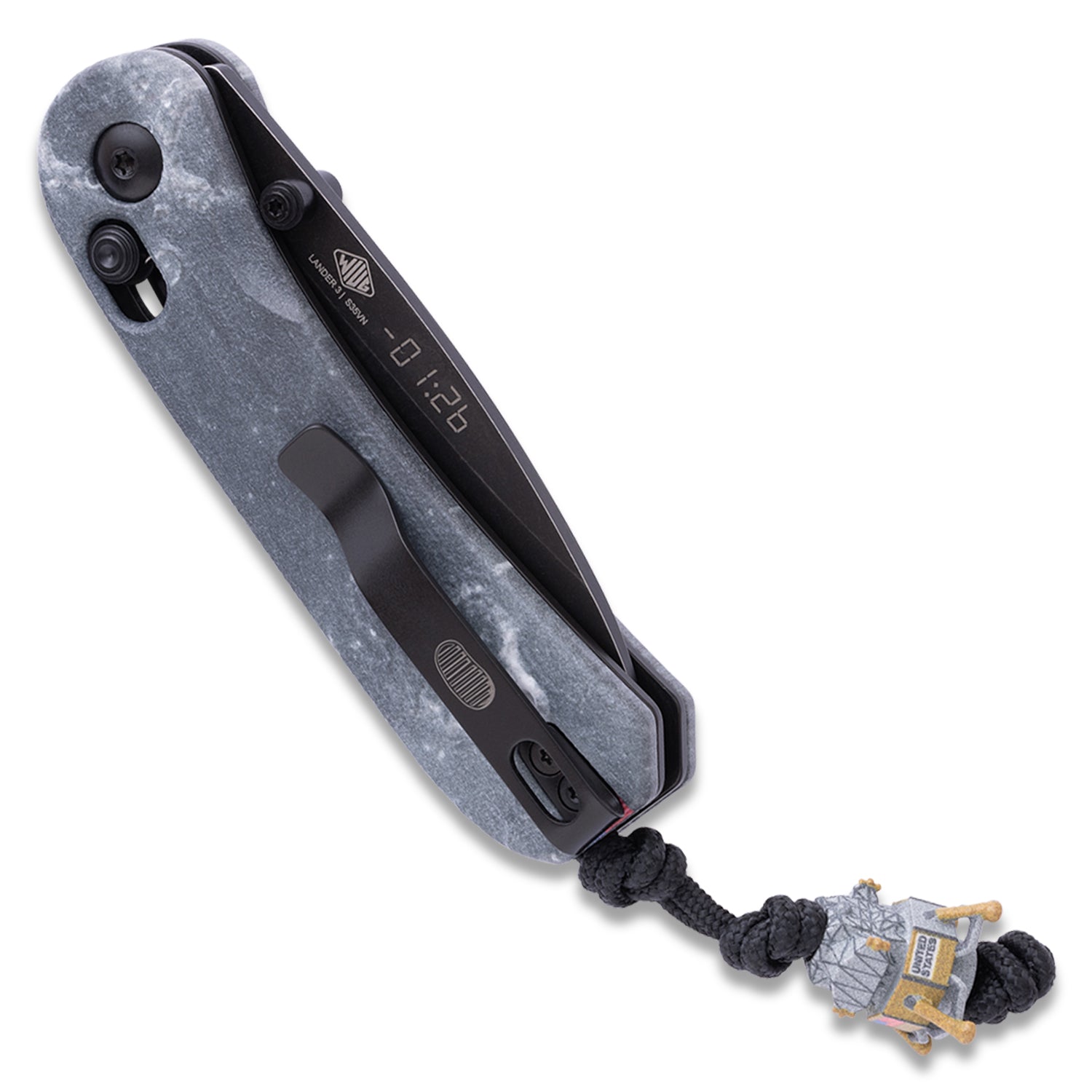 Lander 3 Pocket Knife - Moondust Micarta - Clutch Lock