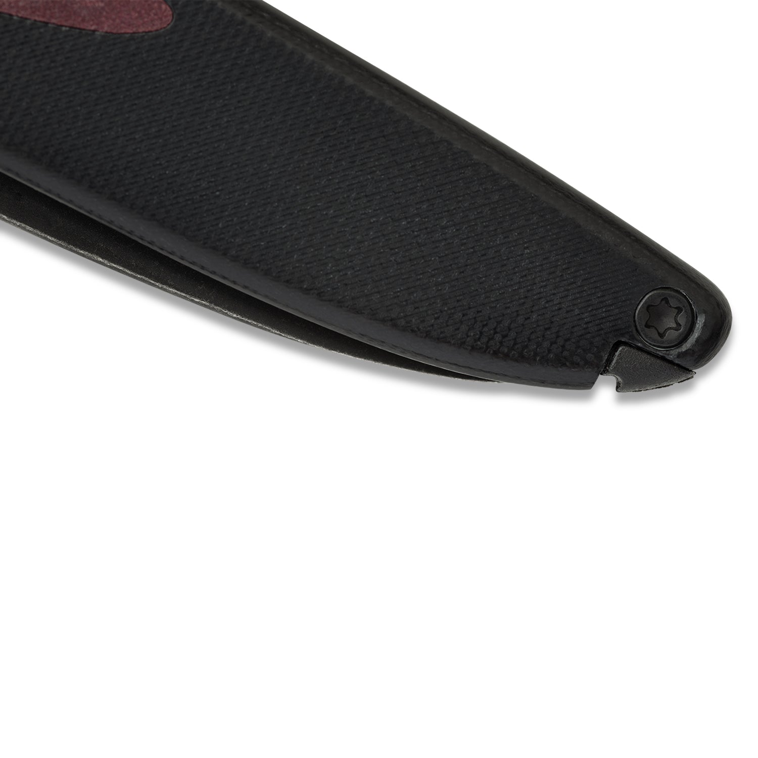 Doodler Pocket Knife - Black G10 Scales - Redstone Richlite Inlays - S35VN