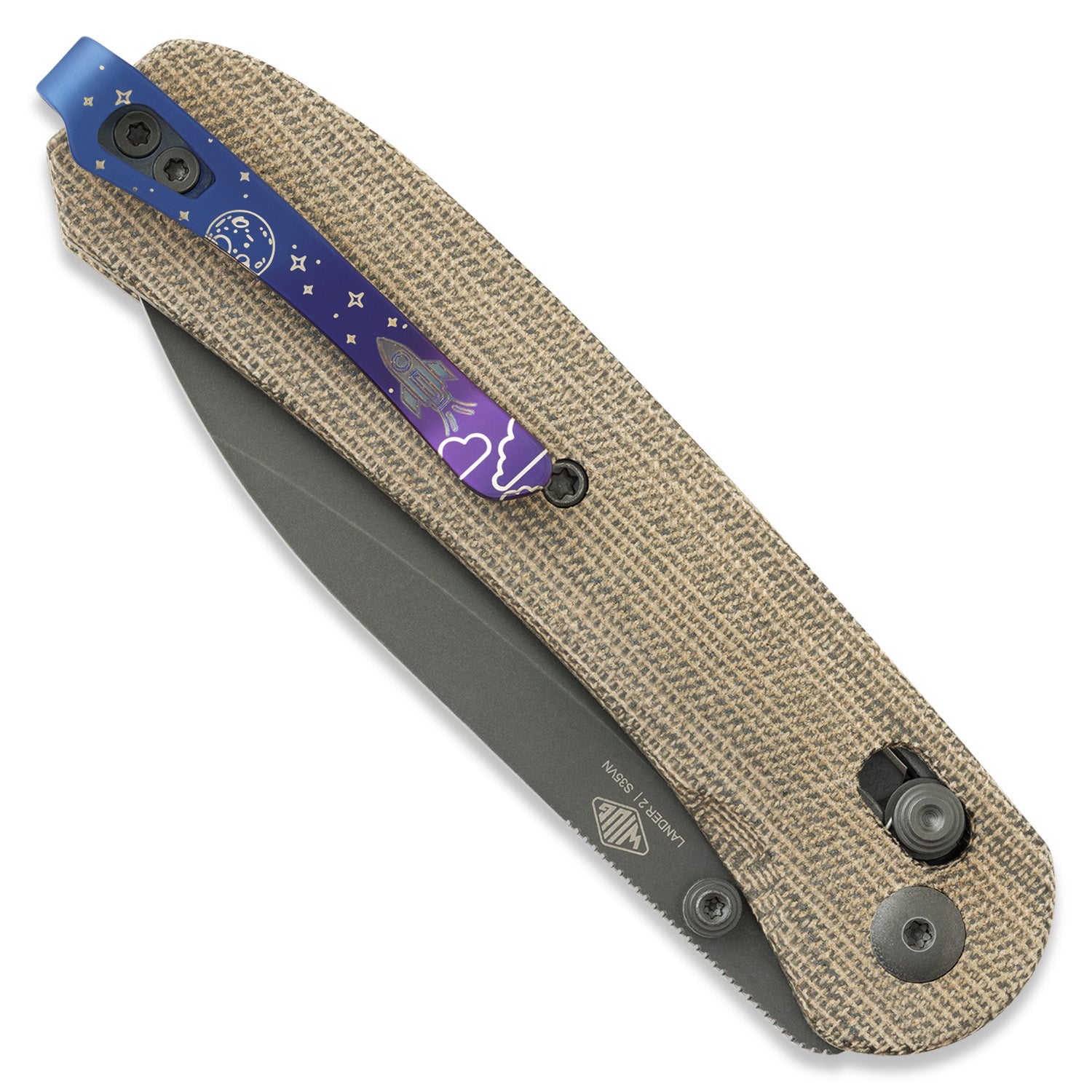 KNAFS-00592-Knafs Moon Crew Exclusive Lynch NW Pocket Clip on knife