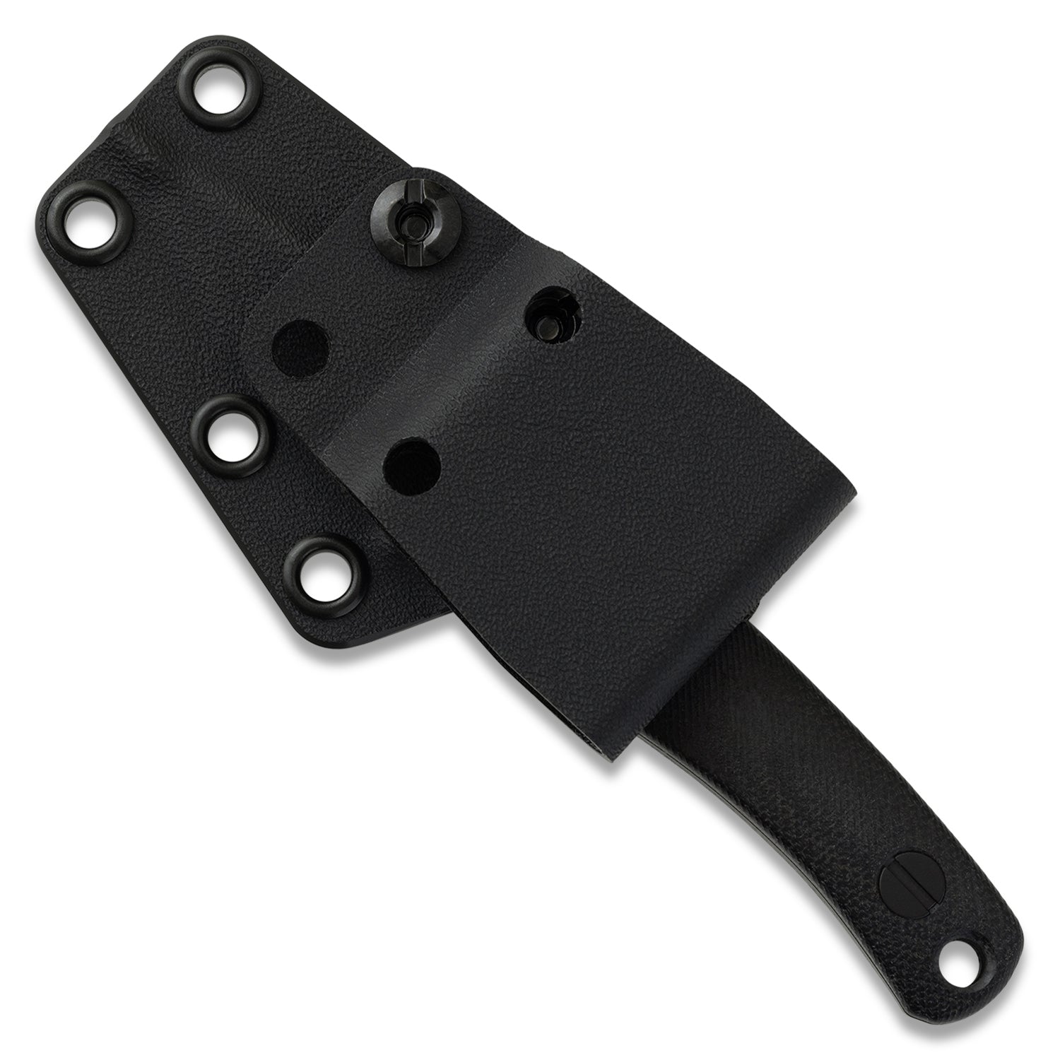 Little Lulu Fixed Blade Knife - Black Cerakote MagnaCut - Black Micarta