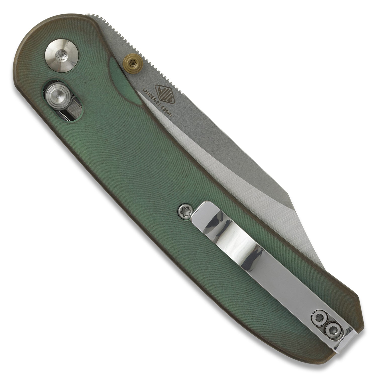 Lander 2 Pocket Knife - Clip Point - Lady Liberty Edition