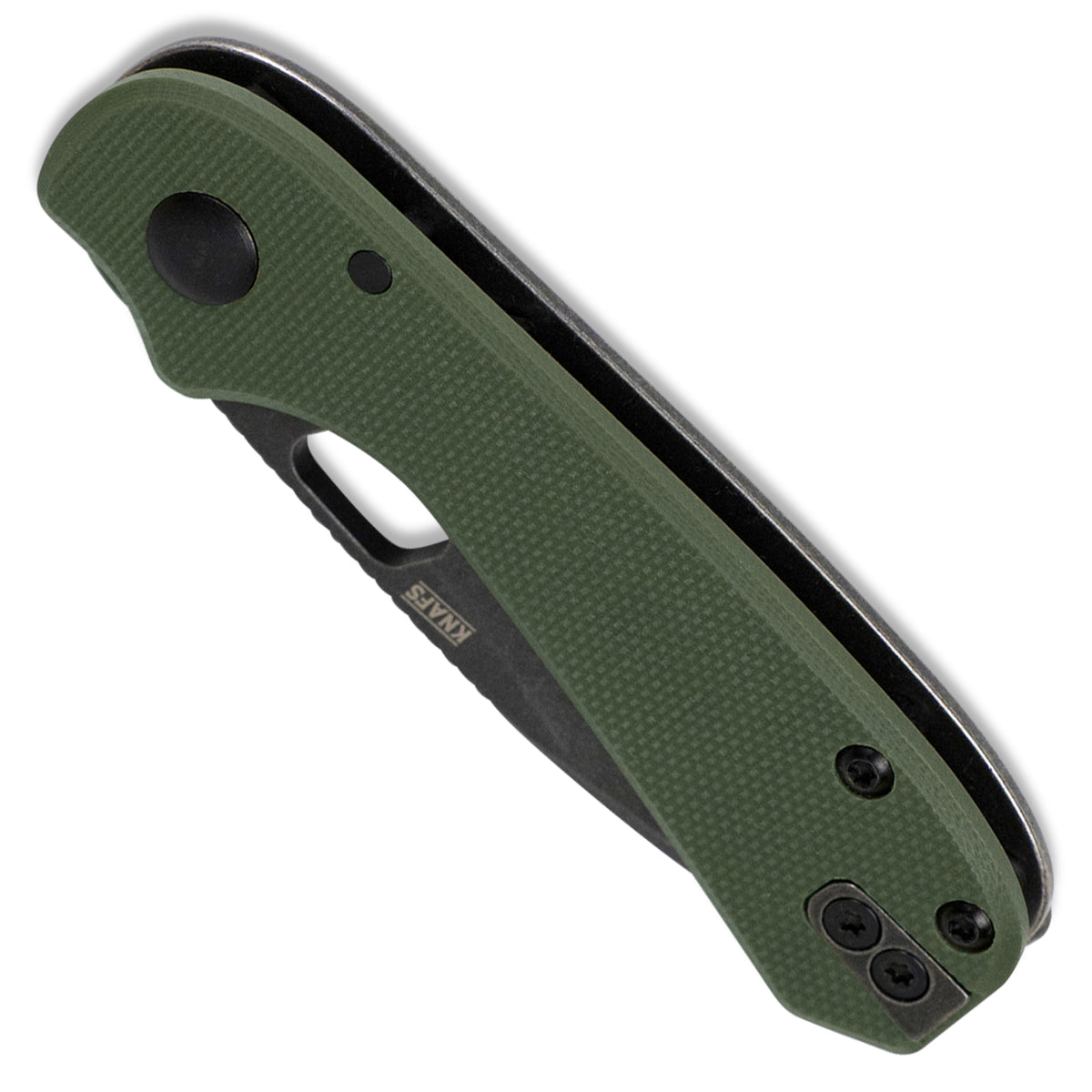 Lander 5 Pocket Knife - OD Green G10 - Black Stonewash