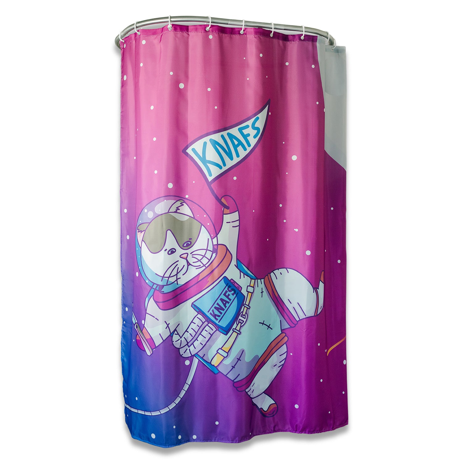 Knafs - Gary Space Kitty Shower Curtain