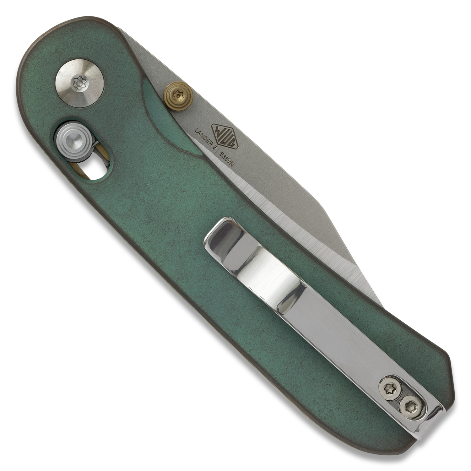 Lander 3 Pocket Knife - Clip Point - Lady Liberty Edition - S35VN