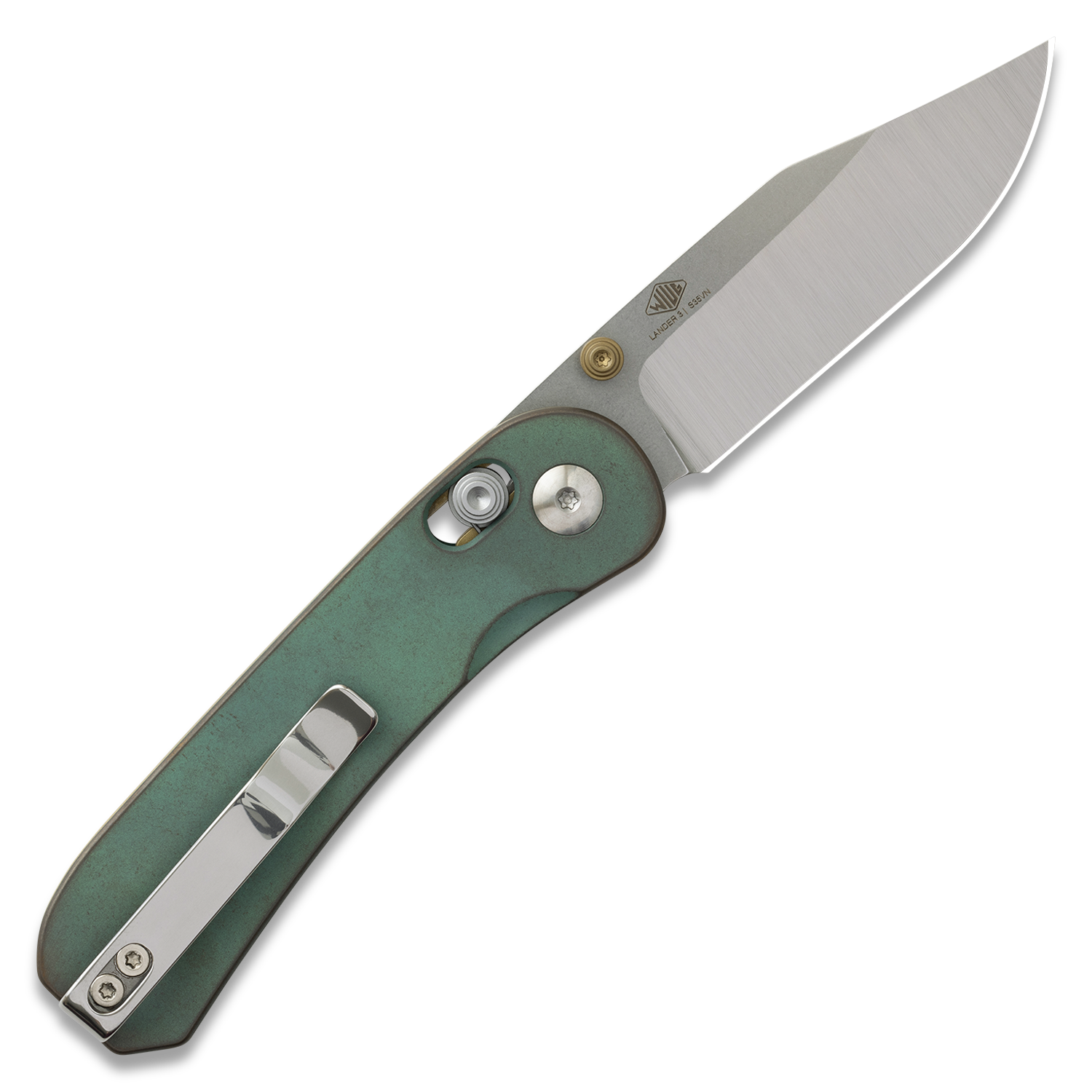 Lander 3 Pocket Knife - Clip Point - Lady Liberty Edition - S35VN