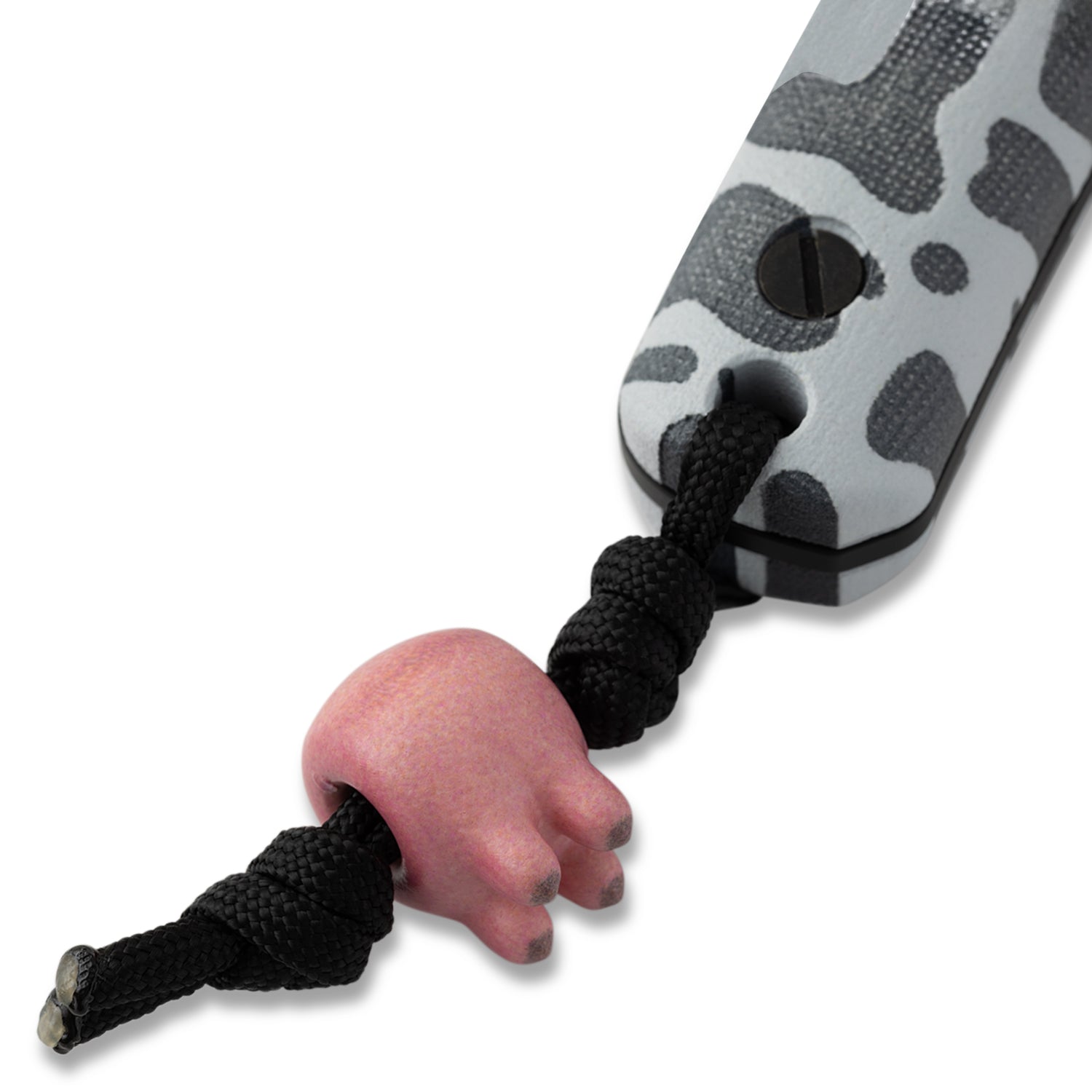 close up view of the lower part of Moo-Lu Fixed Blade Knife 