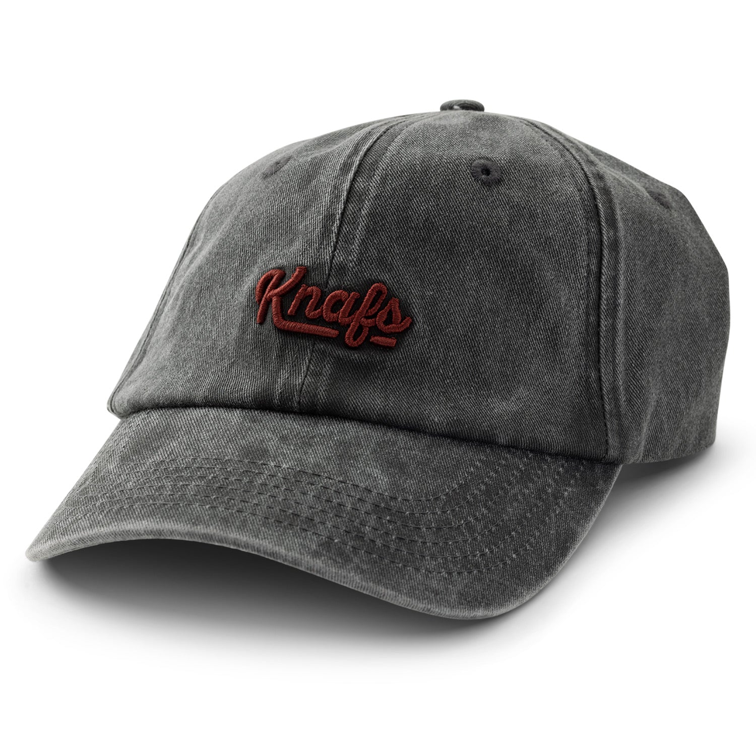 Knafs Dad Hat - Black Canvas Embroidered