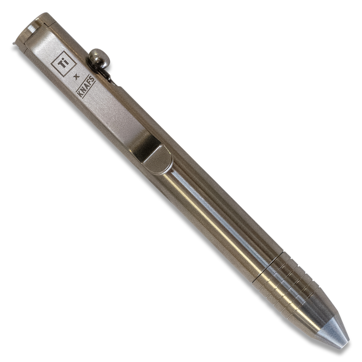 Lil Sancho Bolt Action Pen - Titanium Raw - Big Idea Design x Knafs