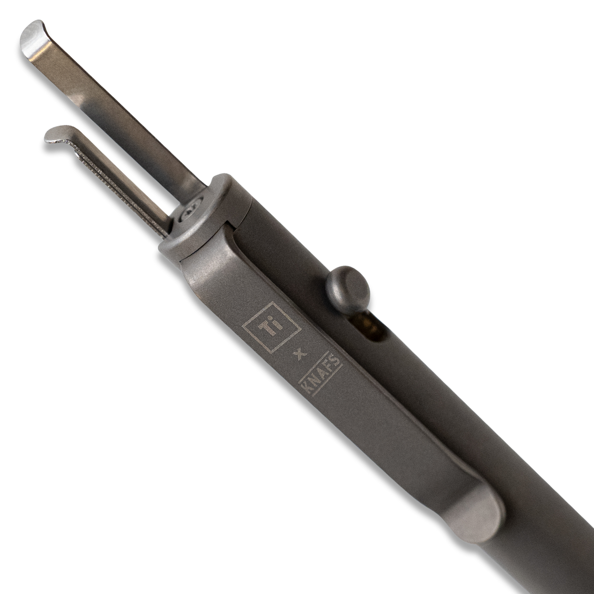 Lil Sancho Bolt Action Pen - Titanium Stonewashed - Big Idea Design x Knafs