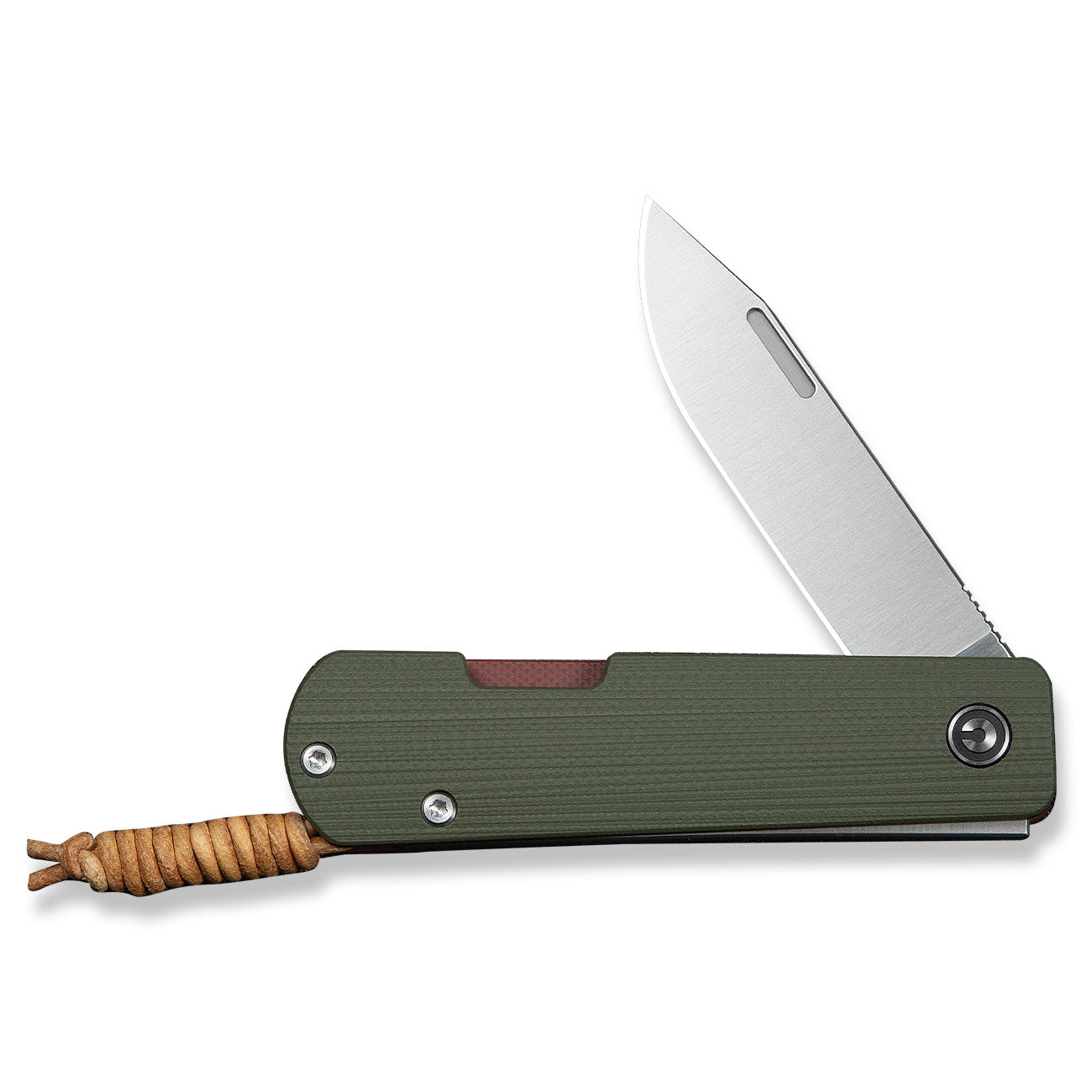 Slippy Sendy Pocket Knife - Green/Red G10 - Nitro V