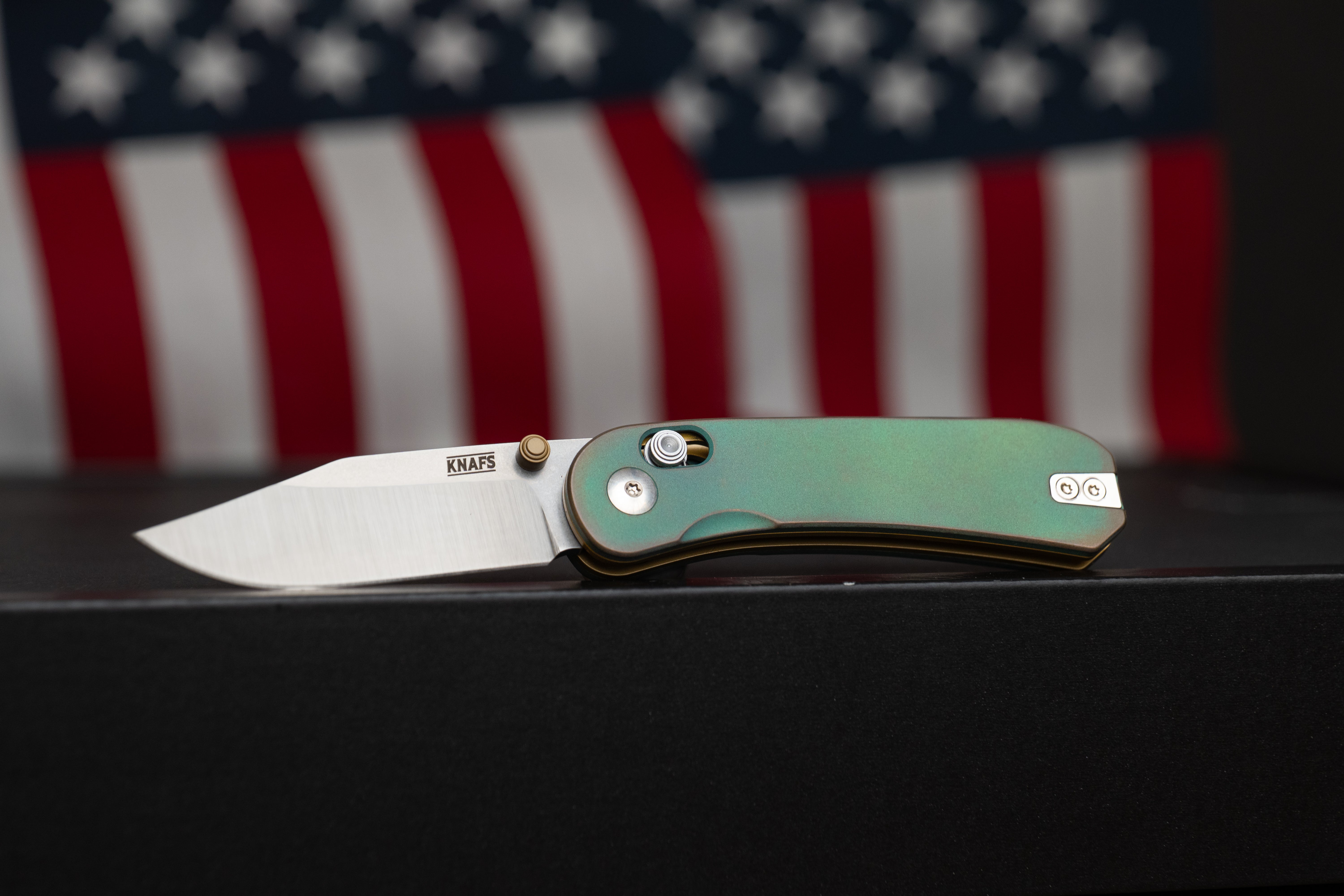 Lander 3 Pocket Knife - Clip Point - Lady Liberty Edition - S35VN