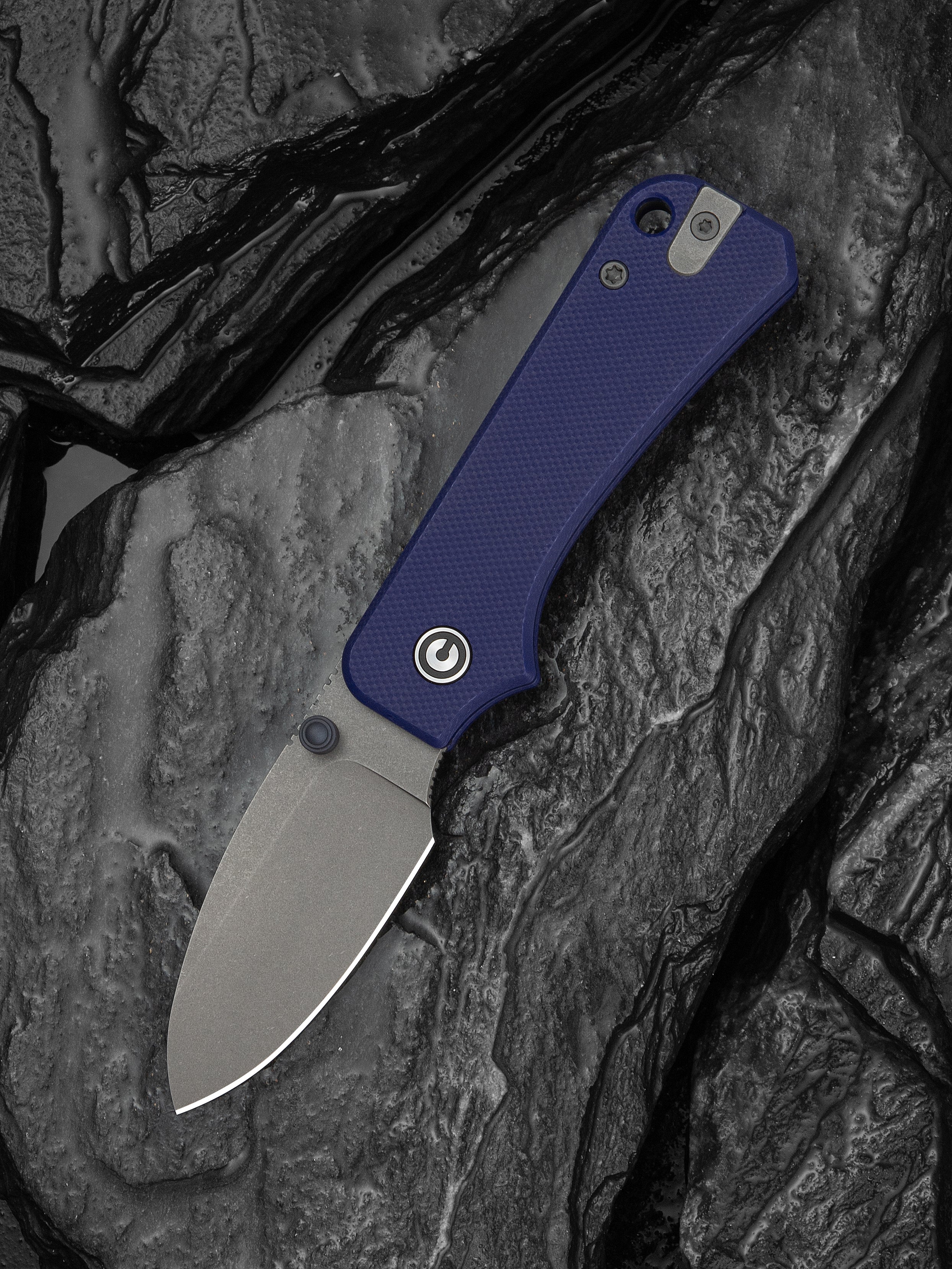 Baby Banter Slip Joint Knife - Blue G10 - Gray Stonewash Nitro-V